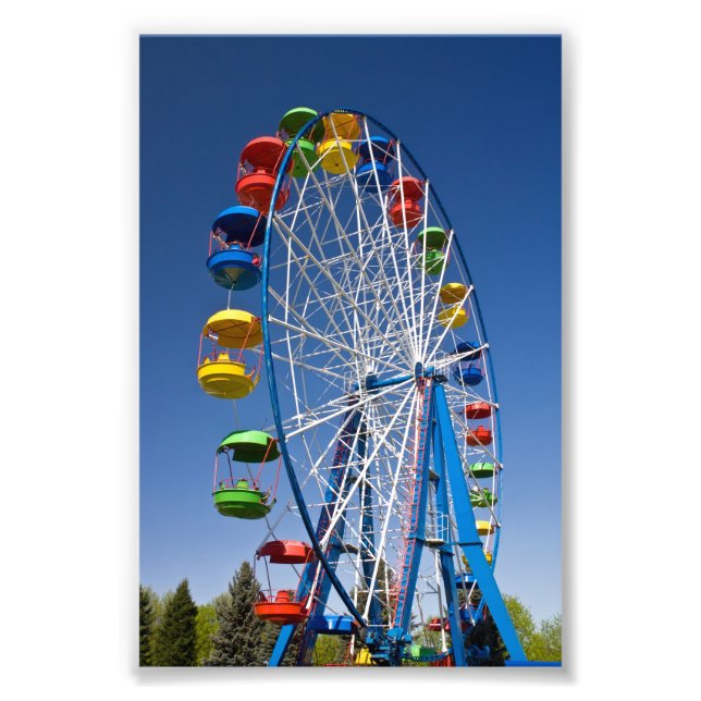 Impression Photo Arc-en-ciel couleur Ferris Wheel (Devant)
