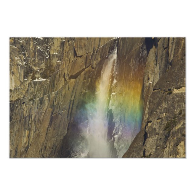Impression Photo Arc-en-ciel dans Upper Yosemite Falls à Yosemite (Devant)