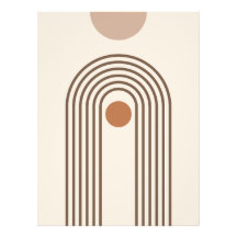 Arc-en-ciel et Soleil, Art Géométrique Abstrait Bo