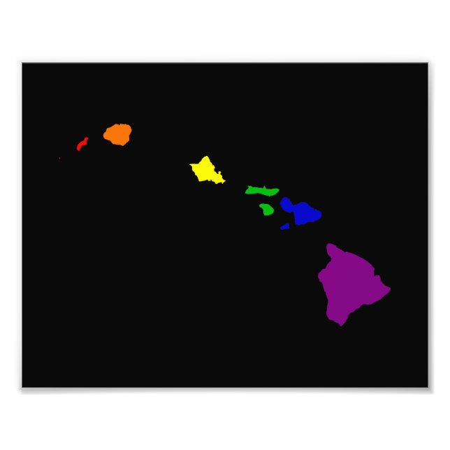 Impression Photo Arc-en-ciel Hawaii (Devant)