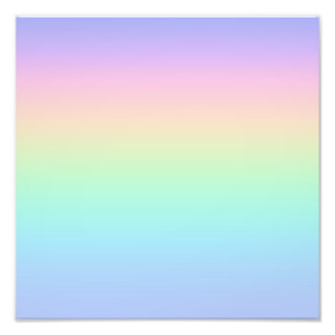 Impression Photo Arc-en-ciel pastel