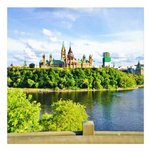 Impression Photo Architecture de la Colline du Parlement Ottawa. Co