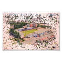 Architecture du Stade de Wrexham, Art à l'aquarell