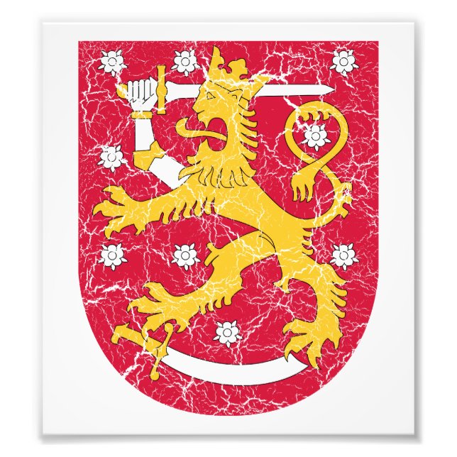 Impression Photo Armoiries De Finlande (Devant)