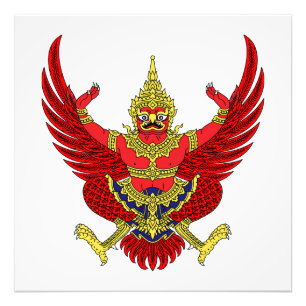 Impression Photo armoiries de pays Thaïlande symbole emblème drapea