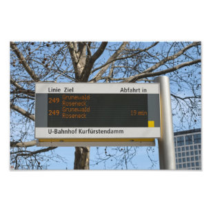Impression Photo Arrêt de bus Connexion Berlin