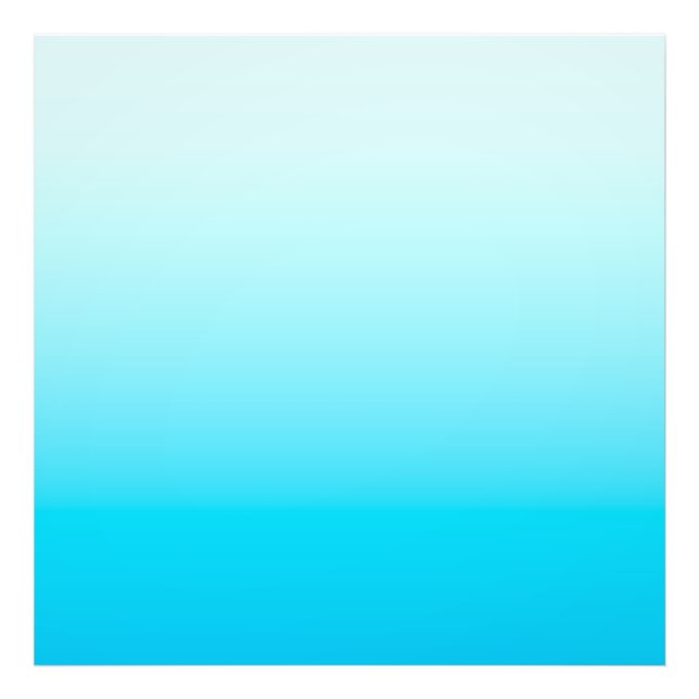 Impression Photo Arrière - plan Aqua blue ombre (Devant)