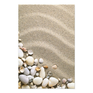 Impression Photo Arrière - plan de plage sablonneuse avec des