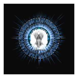 Impression Photo Arsencia Ethereal Silver Light Fractal Art