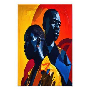Impression Photo Art Abstrait afrocentrique moderne