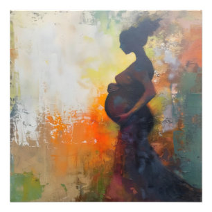 Impression Photo Art Abstrait des femmes enceintes