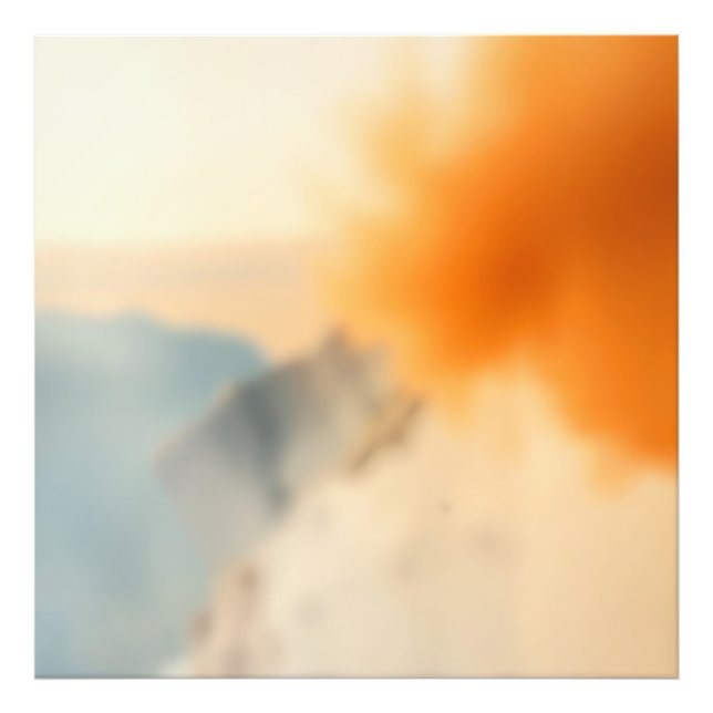 Impression Photo Art Abstrait Neutre Chaud Flou (Devant)