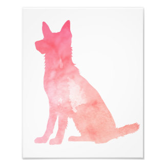 Impression Photo Art berger allemand rose