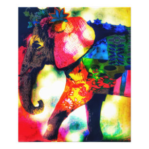 Impression Photo Art contemporain africain Eléphant Pop Art contemp