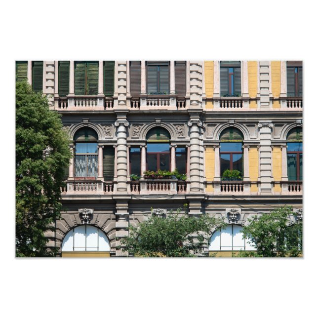 Impression Photo Art de construction à Milano (Devant)
