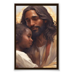 Impression Photo Art de Jésus et Enfant