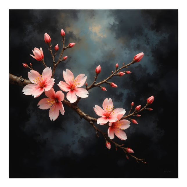 Impression Photo Art de la fleur de pêcher vietnamienne (Devant)