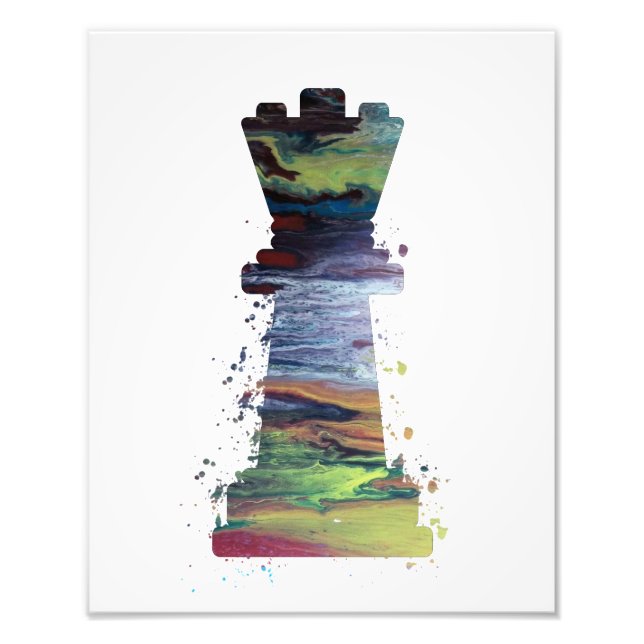 Impression Photo Art de la reine des échecs (Devant)