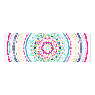 Impression Photo Art de mandala coloré vibrant