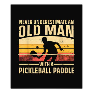 Impression Photo Art de pickleball cool pour hommes femmes Paddle P
