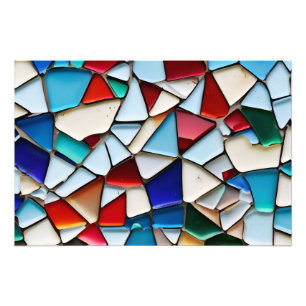 Impression Photo Art de verre brisé abstrait