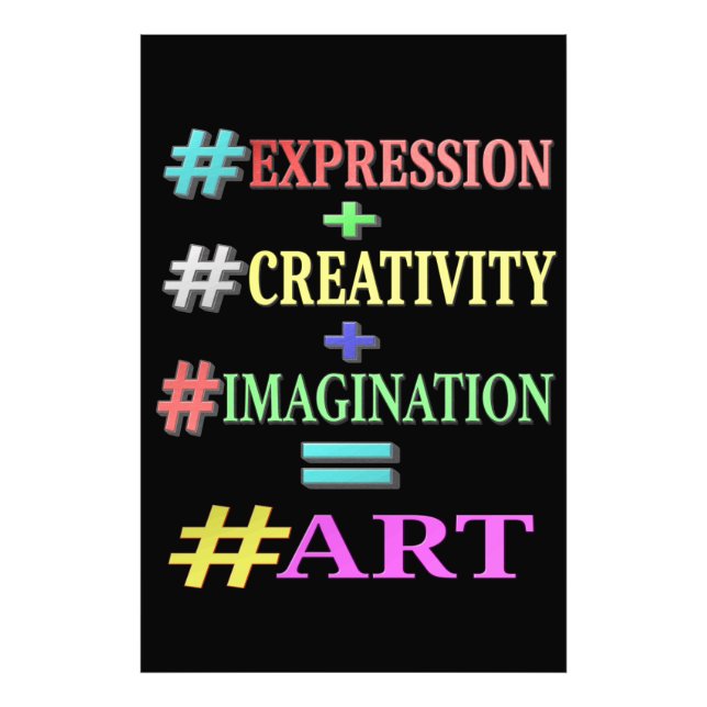 Impression Photo "ART EQUATION" Mignonne Expression Design. Command (Devant)