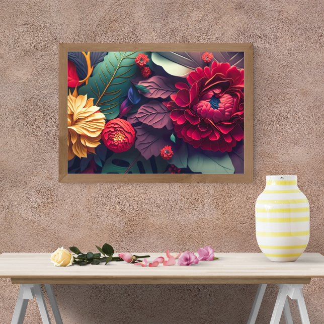 Impression Photo Art Floral coloré (Créateur téléchargé)