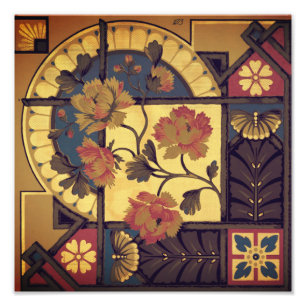 Impression Photo Art floral victorien vintage élégant