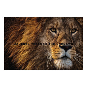 Impression Photo Art motivationnel et inspirant du lion