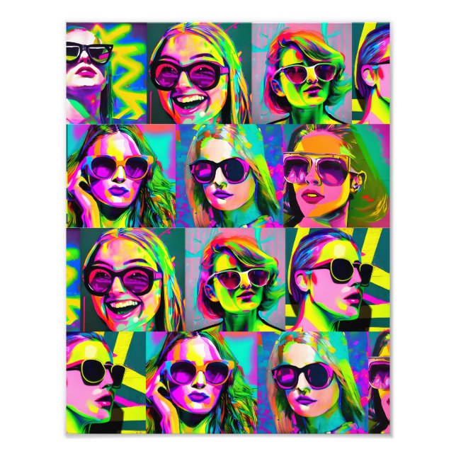 Impression Photo Art numérique coloré Abstrait (Devant)