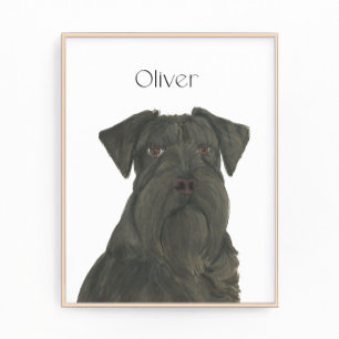 Impression Photo Art personnalisé Black Schnauzer
