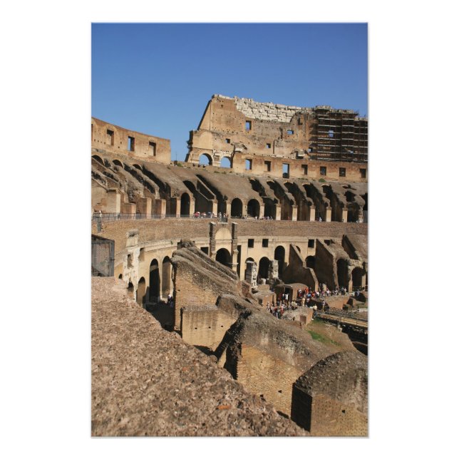 Impression Photo Art romain. Le Colosseum ou Flavien (Devant)