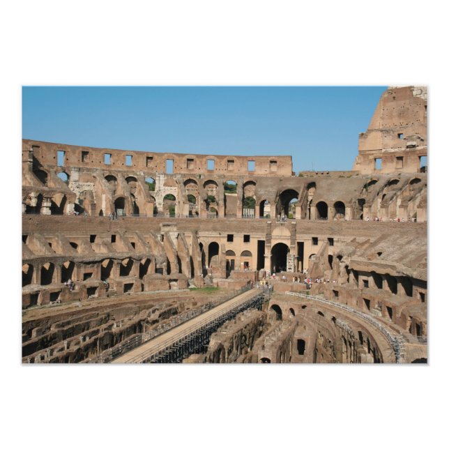 Impression Photo Art romain. Le Colosseum ou Flavien 6 (Devant)