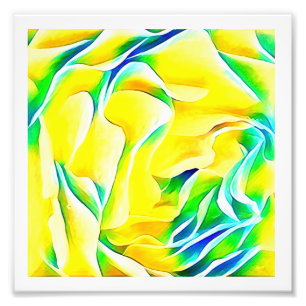 Impression Photo Art rose jaune