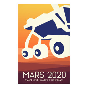 Impression Photo Art spatial de l'astromobile Mars 2020