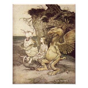 Impression Photo Arthur Rackham 1907 "C'est curieux" Imprimer