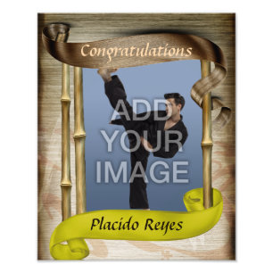 Impression Photo Arts martiaux lourds Portrait de ceinture jaune Un