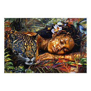 Impression Photo "Arumáya" Fleur de Jaguar - Femmes en Amazonie