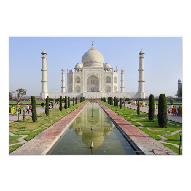 Impression Photo Asie, Inde, Uttar Pradesh, Agra. Le Taj (Devant)