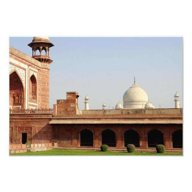 Impression Photo Asie, Inde, Uttar Pradesh, Agra. Le Taj 4 (Devant)