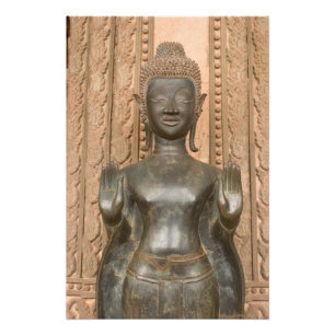 Impression Photo Asie, Laos, Vientiane, Bouddha de bronze à Hawn