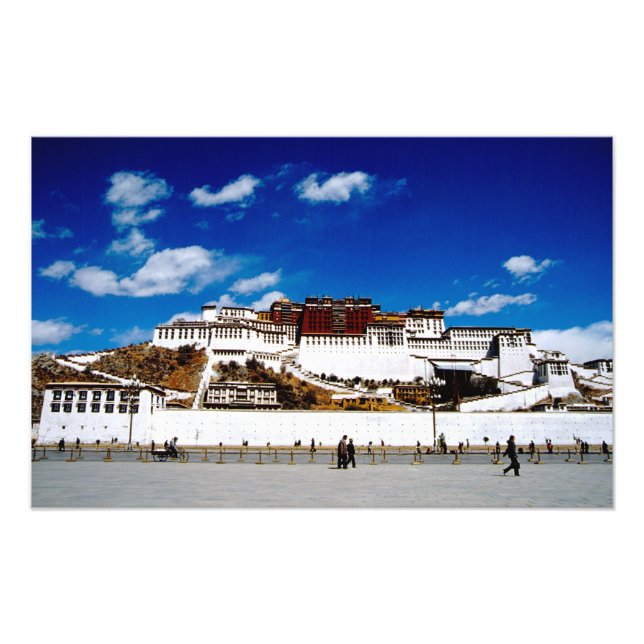 Impression Photo Asie, Tibet, Lhasa, Palais du Potala. UNECSO (Devant)