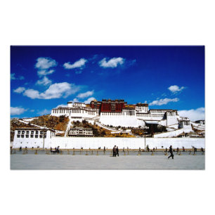 Impression Photo Asie, Tibet, Lhasa, Palais du Potala. UNESCO