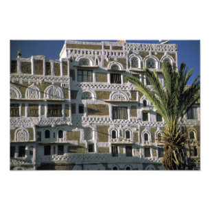 Impression Photo Asie, Yémen, Sana'a. Maison yéménite.