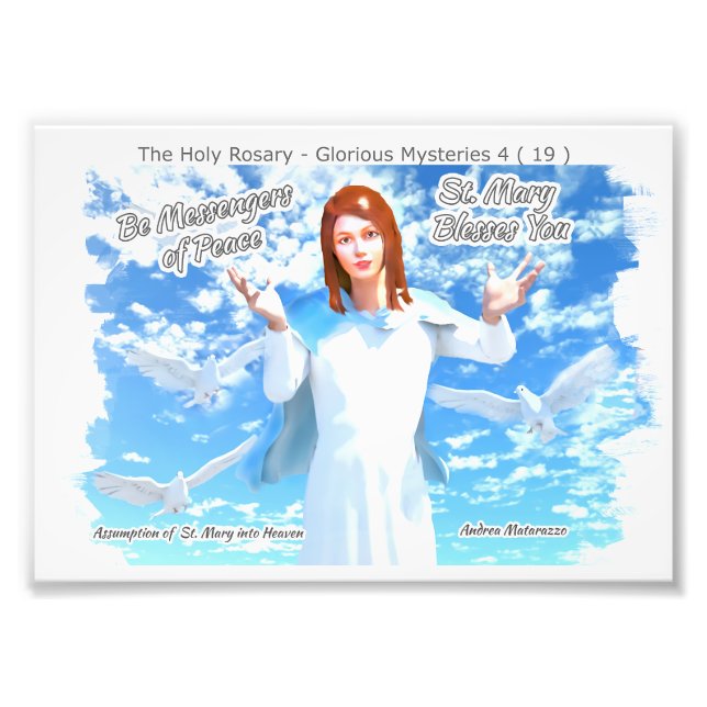 Impression Photo Assomption de Sainte Marie au Ciel (Devant)