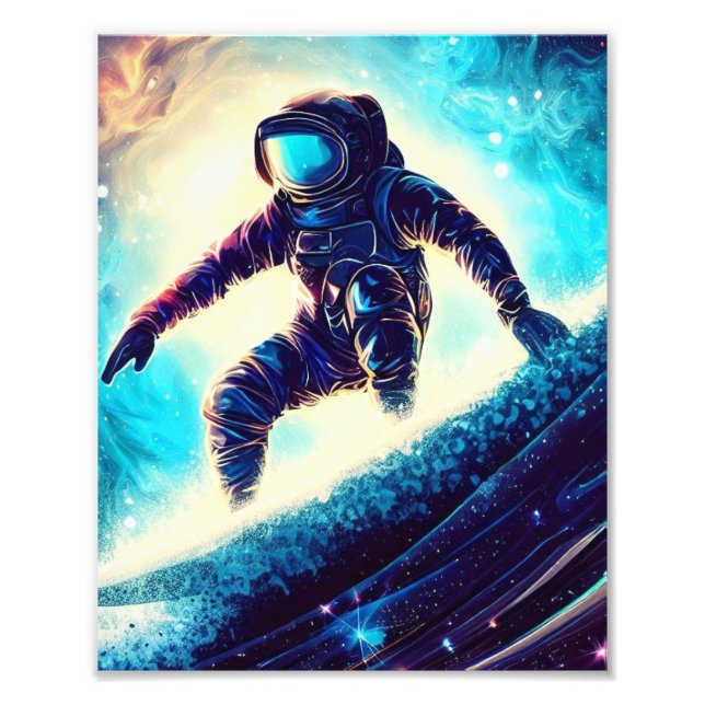 IMPRESSION PHOTO ASTRONAUT SURFING THE MILKY WAY (Devant)