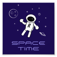 Astronaute dans l'espace - Art en violet, noir et
