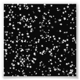 Impression Photo Astronomie Élégance étoile noire étoile de luxe