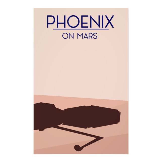 Impression Photo atterrisseur Phoenix sur Mars. (Devant)
