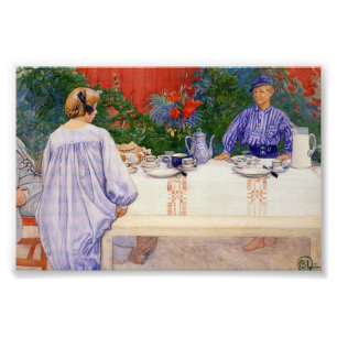 Impression Photo Au tableau de petit déjeuner 1910